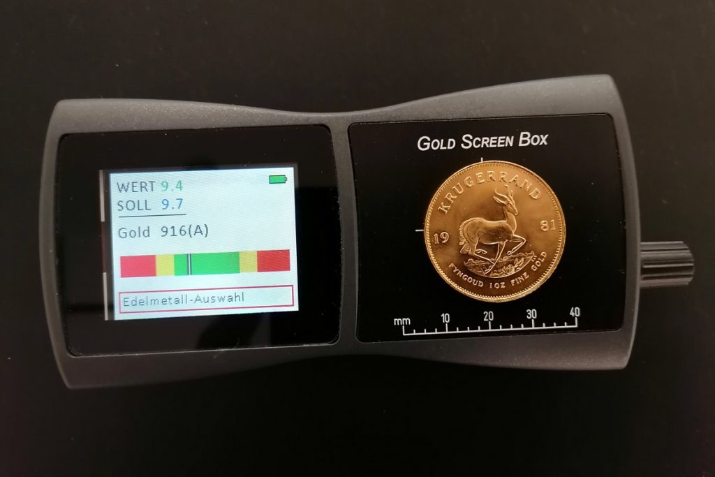 Goldwaage Digital z.B. zum Wiegen von Goldmünzen